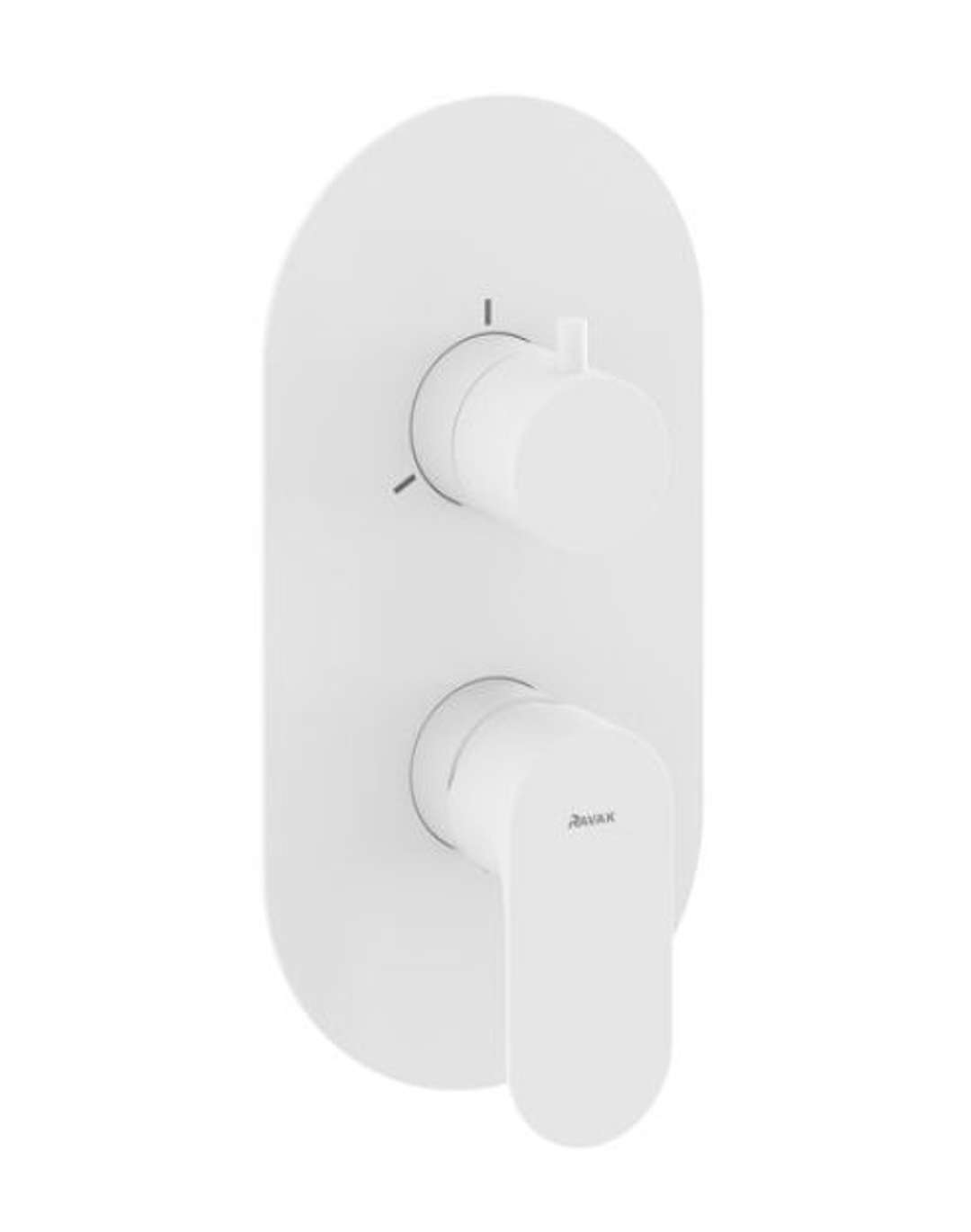 Ravak Eleganta - Bateria podtynkowa, na 3 urządzenia, kolor biały matowy X070260