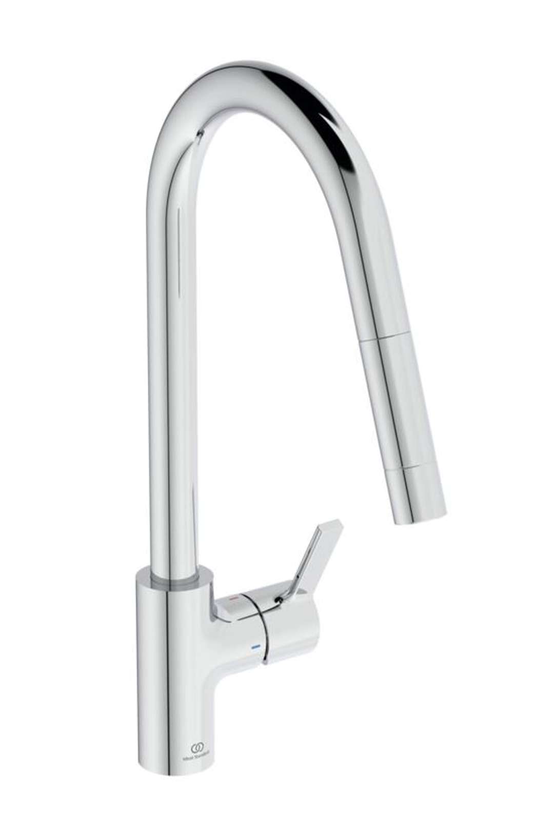 Ideal Standard Gusto - Bateria zlewozmywakowa z wyciąganą wylewką, chrom BD414AA