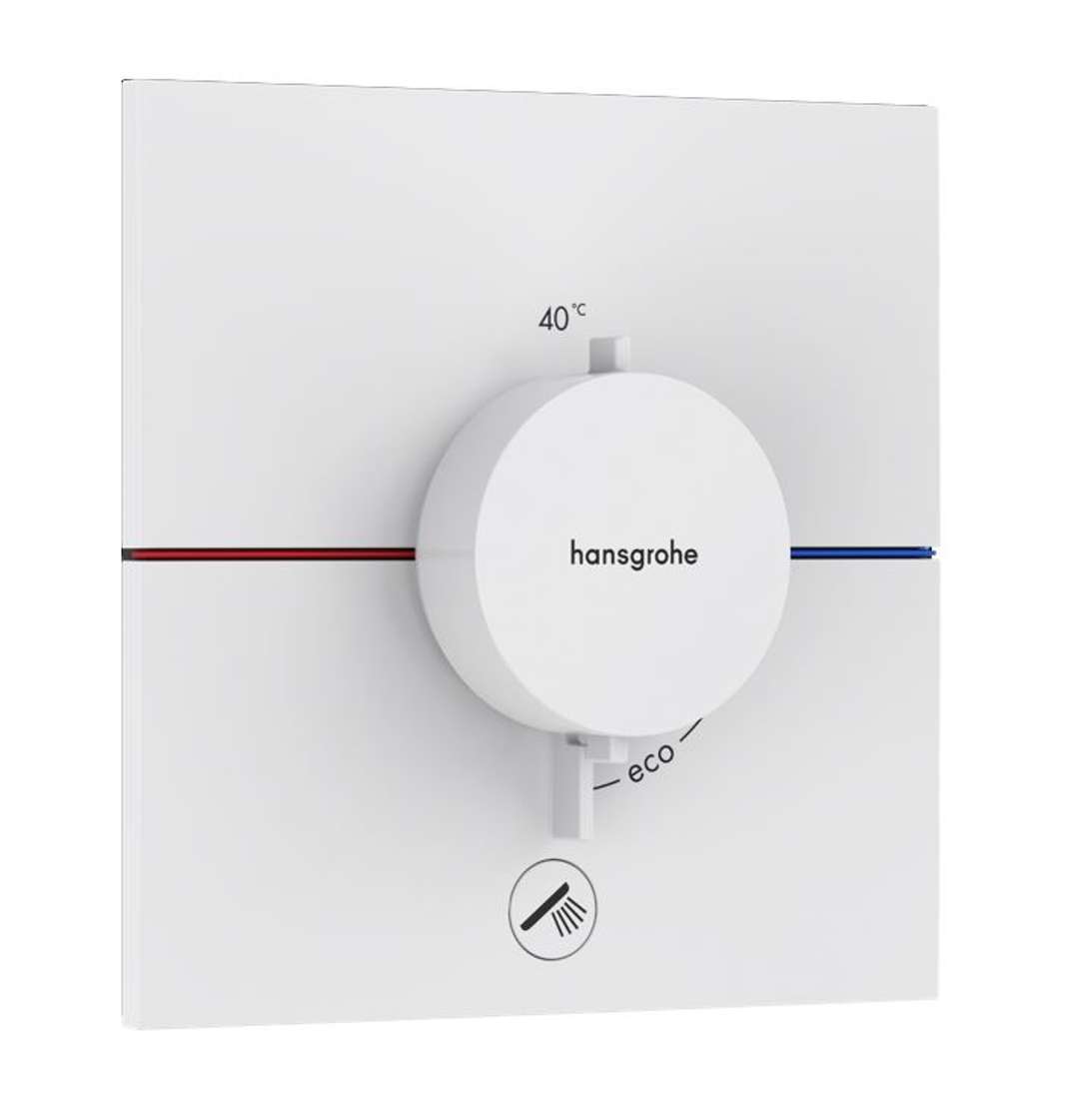 Hansgrohe ShowerSelect Comfort - Termostatyczna bateria podtynkowa, biały mat 15575700