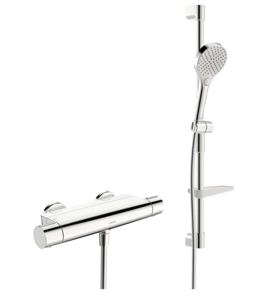 Hansa Optima - System prysznicowy z termostatem, 3 strumienie, chrom 481303310009