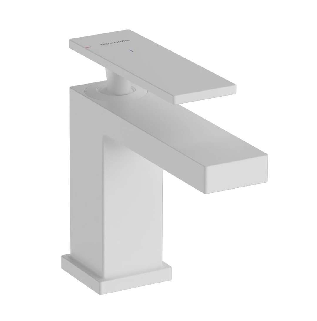 Hansgrohe Tecturis E - Bateria umywalkowa z kompletem odpływowym, CoolStart, EcoSmart, biały mat 73004700