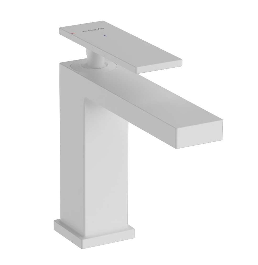Hansgrohe Tecturis E - Bateria umywalkowa z kompletem odpływowym, CoolStart, EcoSmart, biały mat 73018700