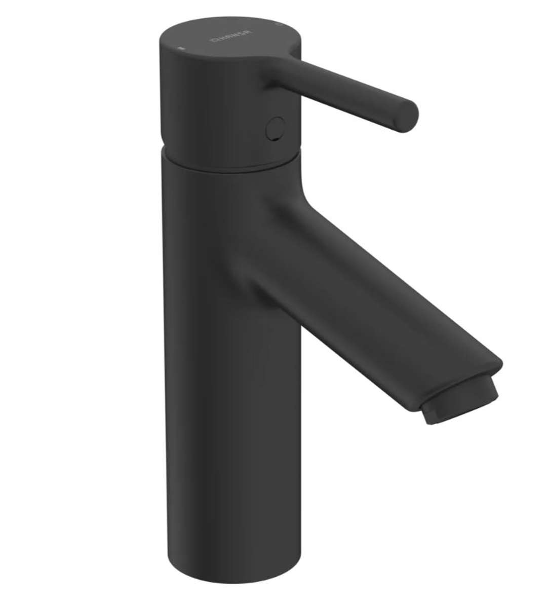 Hansa Vantis - Bateria umywalkowa, czarny mat 5237226733