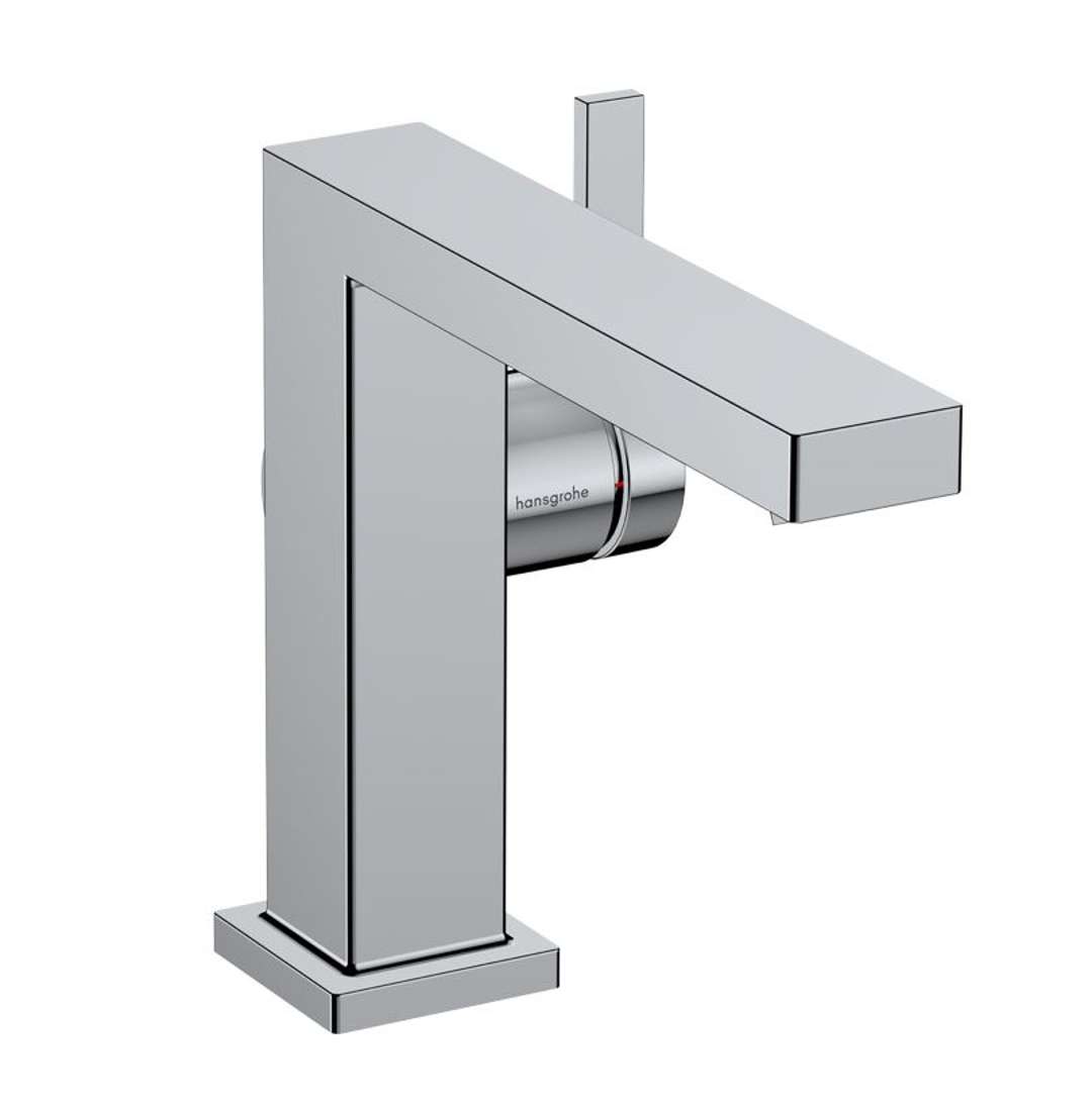 Hansgrohe Tecturis E - Bateria umywalkowa z kompletem odpływowym Push-Open, CoolStart, EcoSmart, chrom 73024000