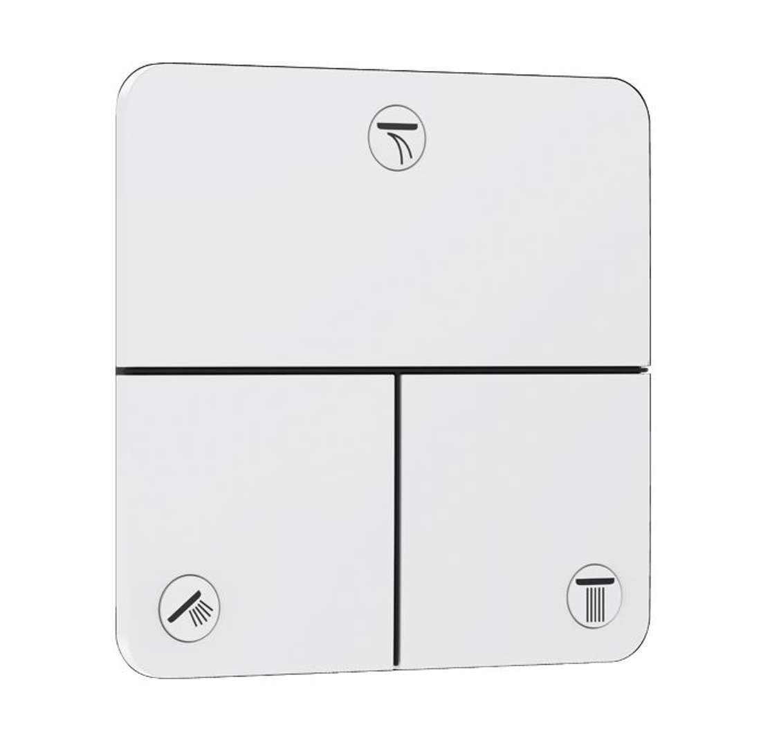 Hansgrohe ShowerSelect Comfort - Zawór do 3 odbiorników, podtynkowy, czarny chrom szczotkowany 15587700