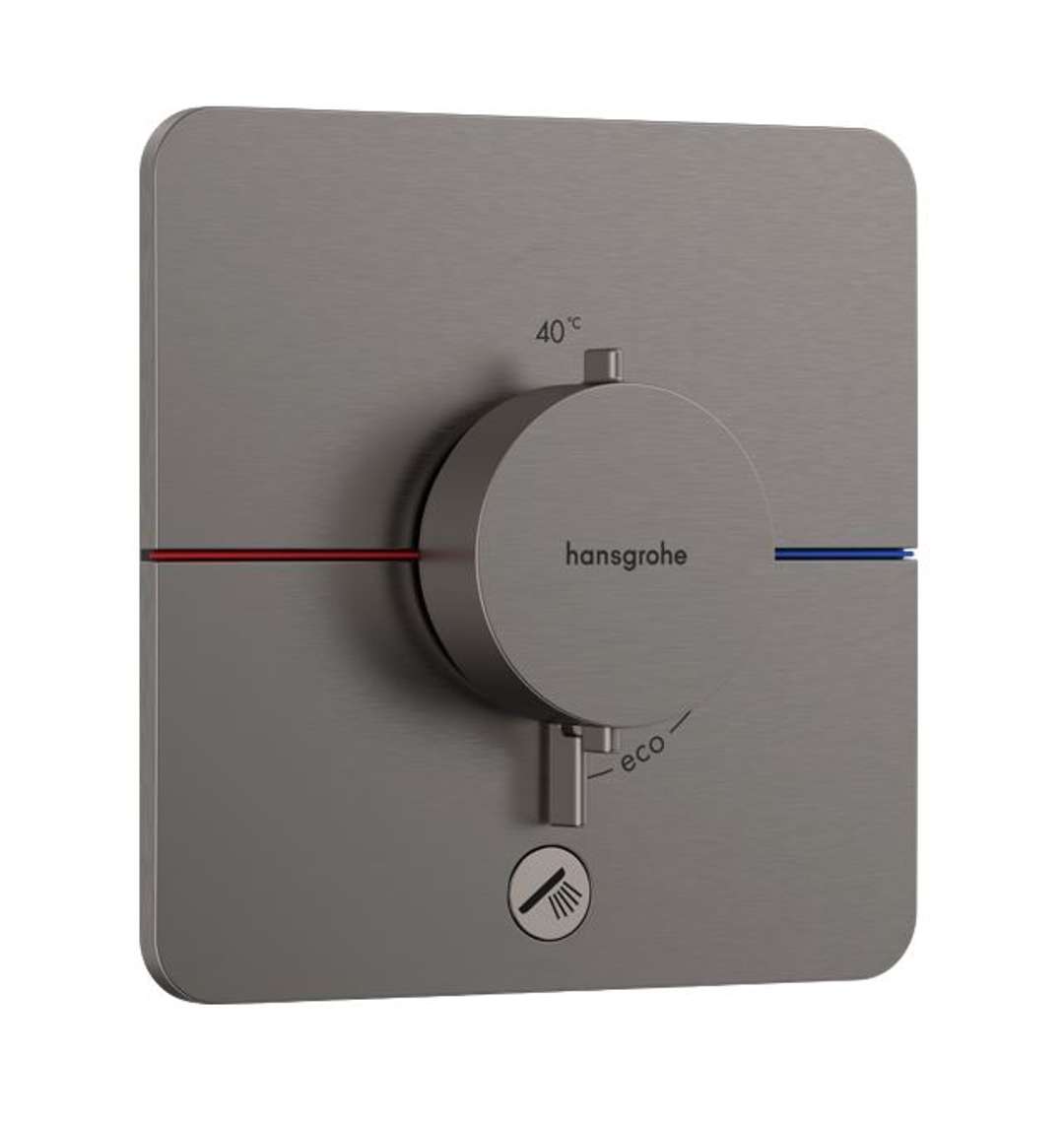 Hansgrohe ShowerSelect Comfort - Termostatyczna bateria podtynkowa, czarny chrom szczotkowany 15589340