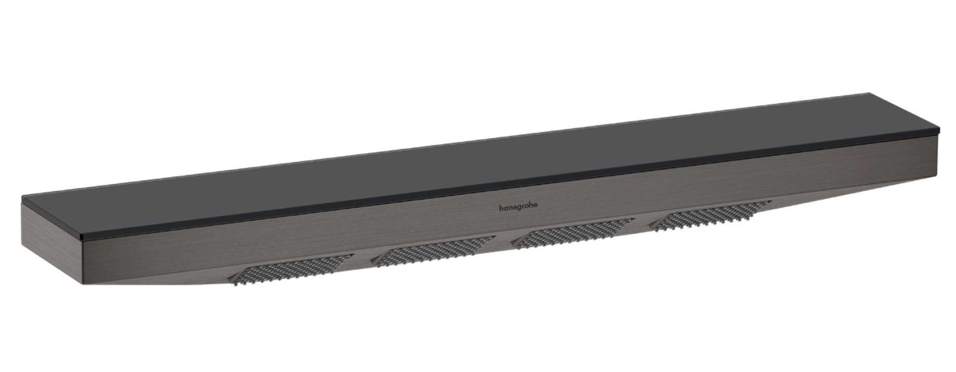 Hansgrohe Rainfinity - Prysznic szyjny z półką, czarny szczotkowany chrom 26243340