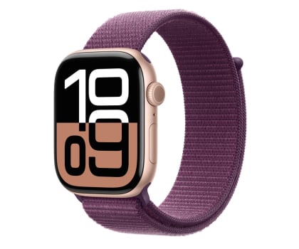 Apple Watch 10 GPS + Cellular 46mm z aluminium różowego złota opaska sportowa Dojrzała Śliwka