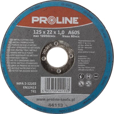 PROLINE TARCZA DO CIĘCIA METALU T41 125X1X22 MM A60S sb.68644113