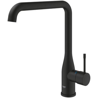 Bateria zlewozmywakowa Grohe Essence jednouchwytowa, wylewka obracana z blokadą na 3 zakresach 0° / 150° / 360°, głowica ceramiczna, czarna