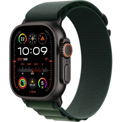 Apple Watch Ultra 2 GPS + Cellular 49mm Tytan czarny opaska Alpine S Zielony