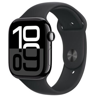 Apple Watch 10 GPS + Cellular 46mm z aluminium onyksu pasek sportowy M/L Czarny