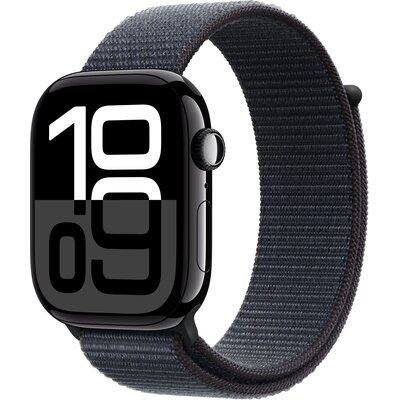 Apple Watch 10 GPS + Cellular 46mm z aluminium onyksu opaską sportową Czarny