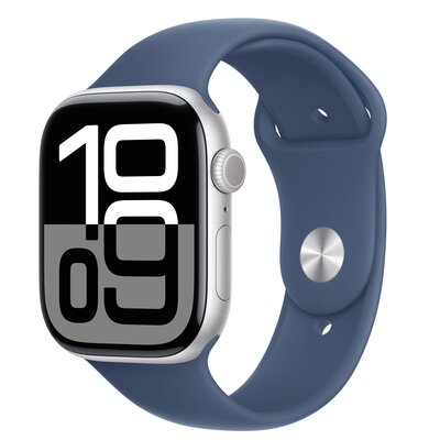 Apple Watch 10 GPS + Cellular 42mm z aluminium srebrnym pasek sportowy S/M Niebieski