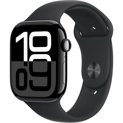 Apple Watch 10 GPS 46mm z aluminium onyksu pasek sportowy M/L Czarny