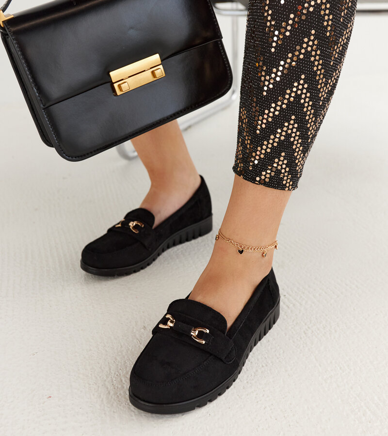 Czarne zamszowe mokasyny Prussia-37