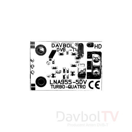 Davbol TV Wzmacniacz sygnału DVB-T2 LNA955-5DV z LED