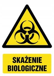 Naklejka Skażenie biologiczne 30x42cm