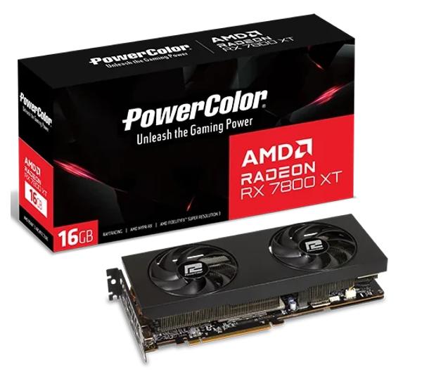 PowerColor Radeon RX 7800 XT 16GB GDDR6 256bit FSR RX7800XT 16G-P