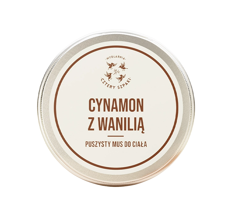 Mydlarnia Cztery Szpaki Cztery Szpaki Puszysty mus do ciała Cynamon z Wanilią 150ml 34109-uniw