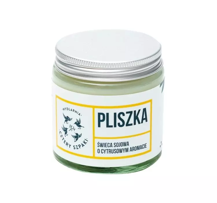 Cztery Szpaki Cztery Szpaki Pliszka Naturalna Świeca Sojowa Cytrynowa