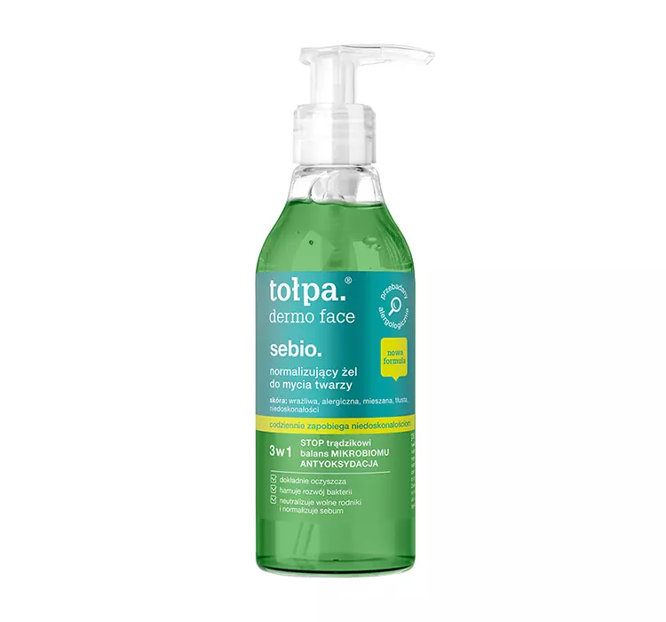 Tołpa normalizujący żel do mycia twarzy, 195 ml TSE094