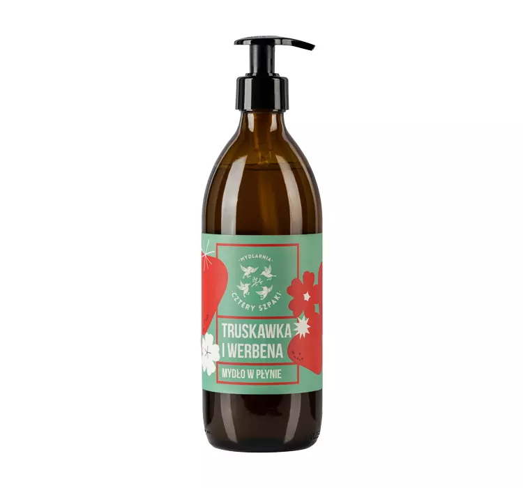 4 Szpaki, Mydło w płynie Truskawka i Werbena, 500 ml