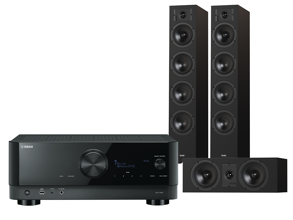 Yamaha RX-V6A (czarny) + Diva 6 + 7 (czarny)