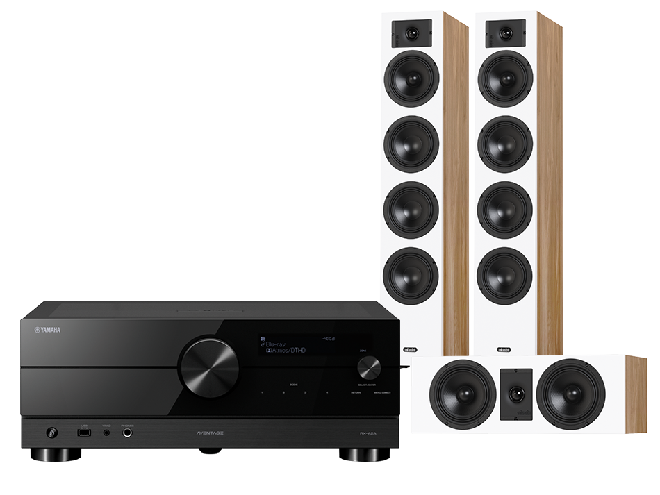 Yamaha RX-A2A (czarny) + Diva 6 + 7 (dąb)