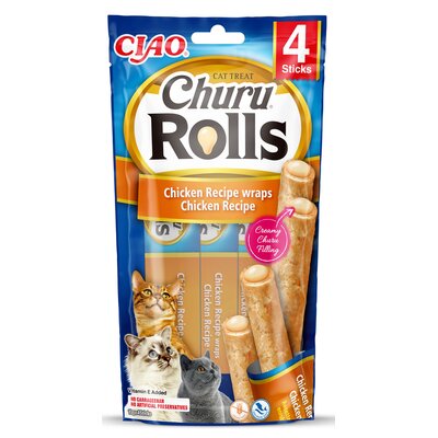 Inaba Ciao Inaba Ciao Cat Churu Rolls Chicken Wraps Kurczak 40g Inaba Ciao |
