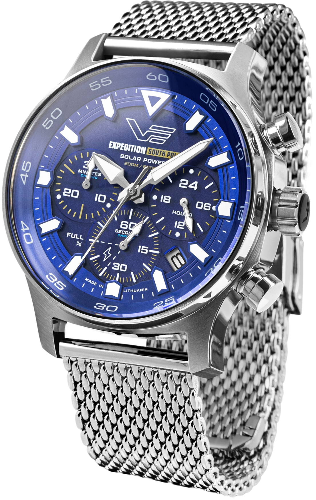 Zegarek Vostok Europe VR42-592A762B Expedition South Pole Solar Chrono 43mm