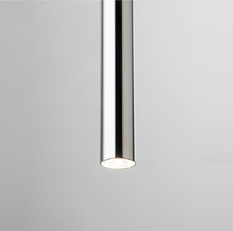 Lampa wiszaca ojedyncza -Sopel Lux 1 długa srebrna- wysokość 75cm