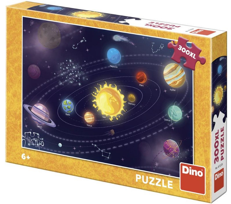 Puzzle klasyczne 300 elementów, Układ Słoneczny, Dino