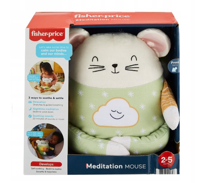Fisher Price, Przytulna mysz do medytacji + światło i dźwięk
