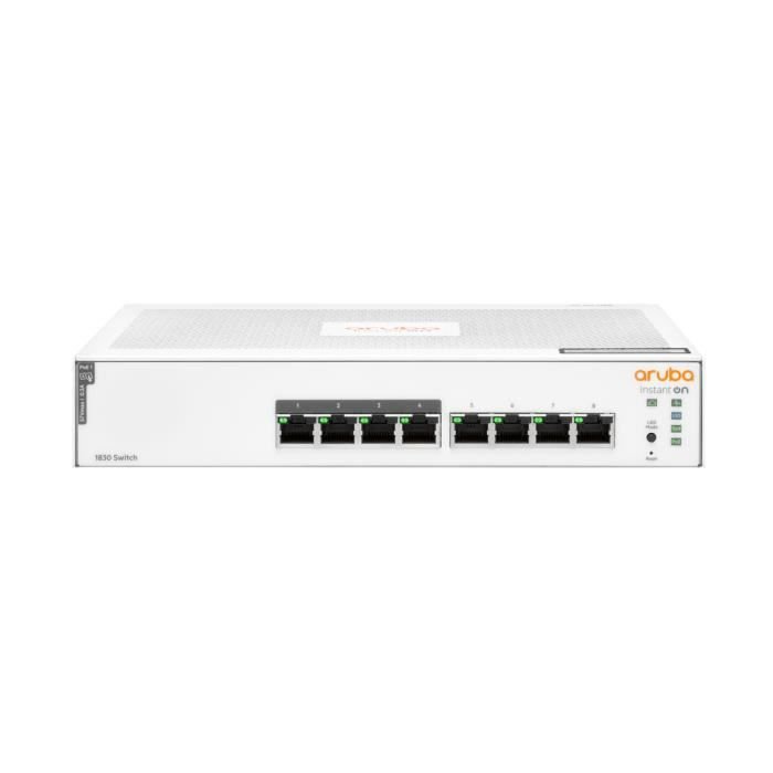 Aruba Instant On 1830 8G 4p Class4 PoE 65 W Zarządzany Gigabit Ethernet L2 (10/100/1000) Power over Ethernet (PoE) 1U