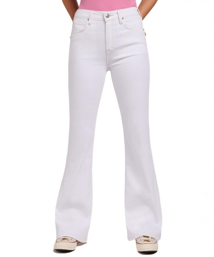 SPODNIE JEANSY DAMSKIE BIAŁE LEE 112351239 BREESE ILLUMINATED WHITE 25/31