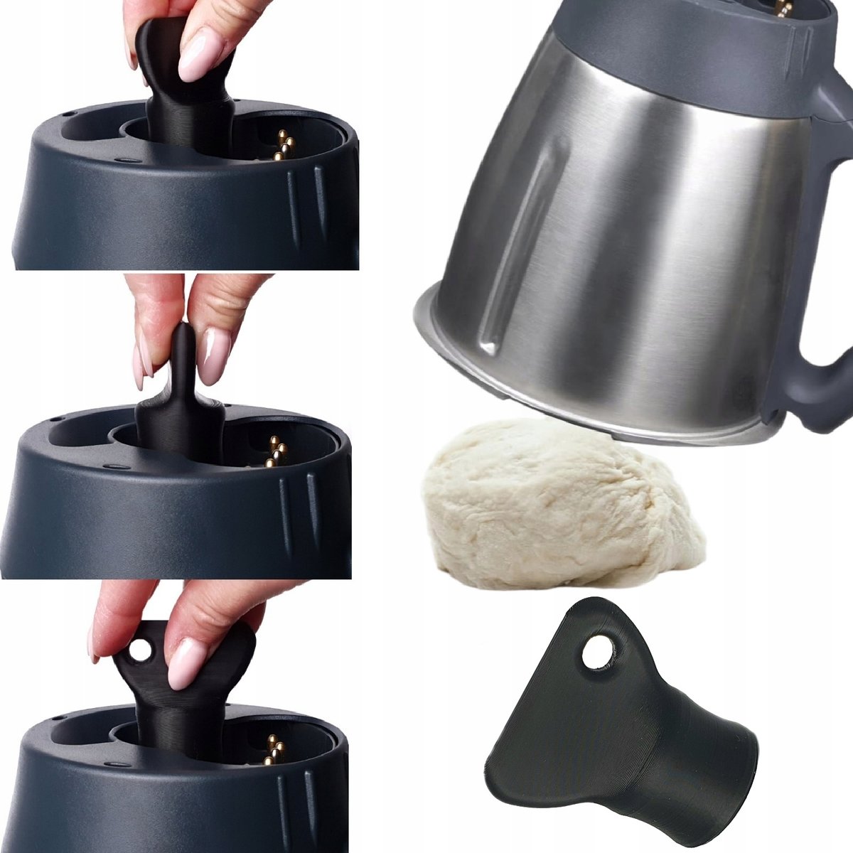 Usuwacz ciasta klucz pokrętło motylek do Thermomix Vorwerk TM6 TM5 TMFRIEND