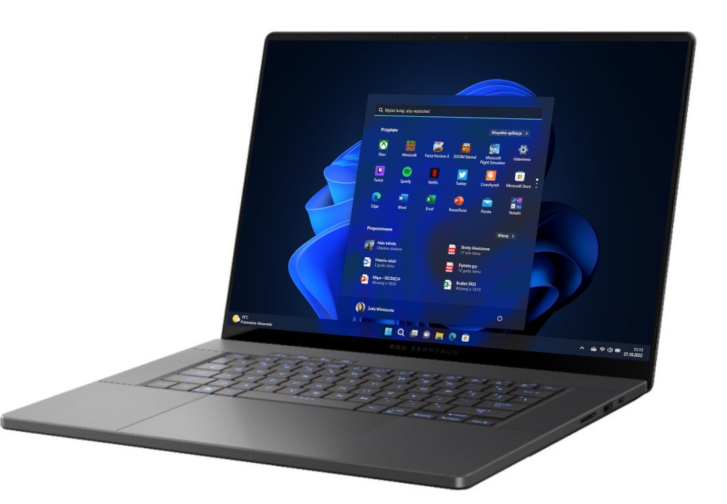 Asus ROG Zephyrus G16 GA605WV-R9161W - AMD Ryzen AI 9 HX 370 | 16'' | 240Hz | OLED | 16GB | 1TB | W11Home | RTX4060 | AI