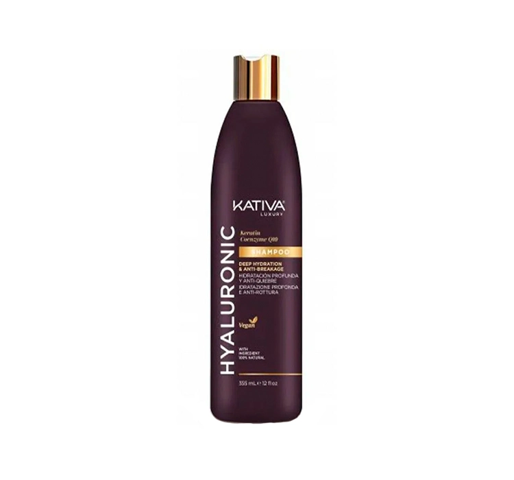 Szampon do nawilżania włosów Kativa Hyaluronic Keratin y Coenzyme Q10 Shampoo 355 ml (7750075060753)