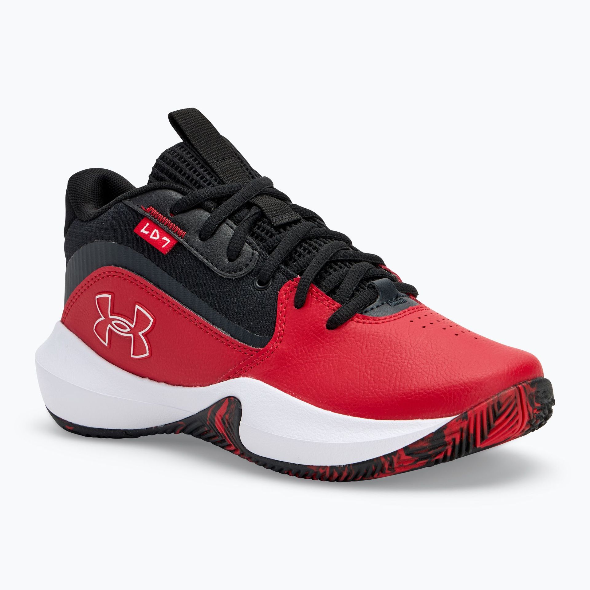 Buty do koszykówki dziecięce Under Armour GS Lockdown 7 red/black/white WYSYŁKA W 24H 30 DNI NA ZWROT