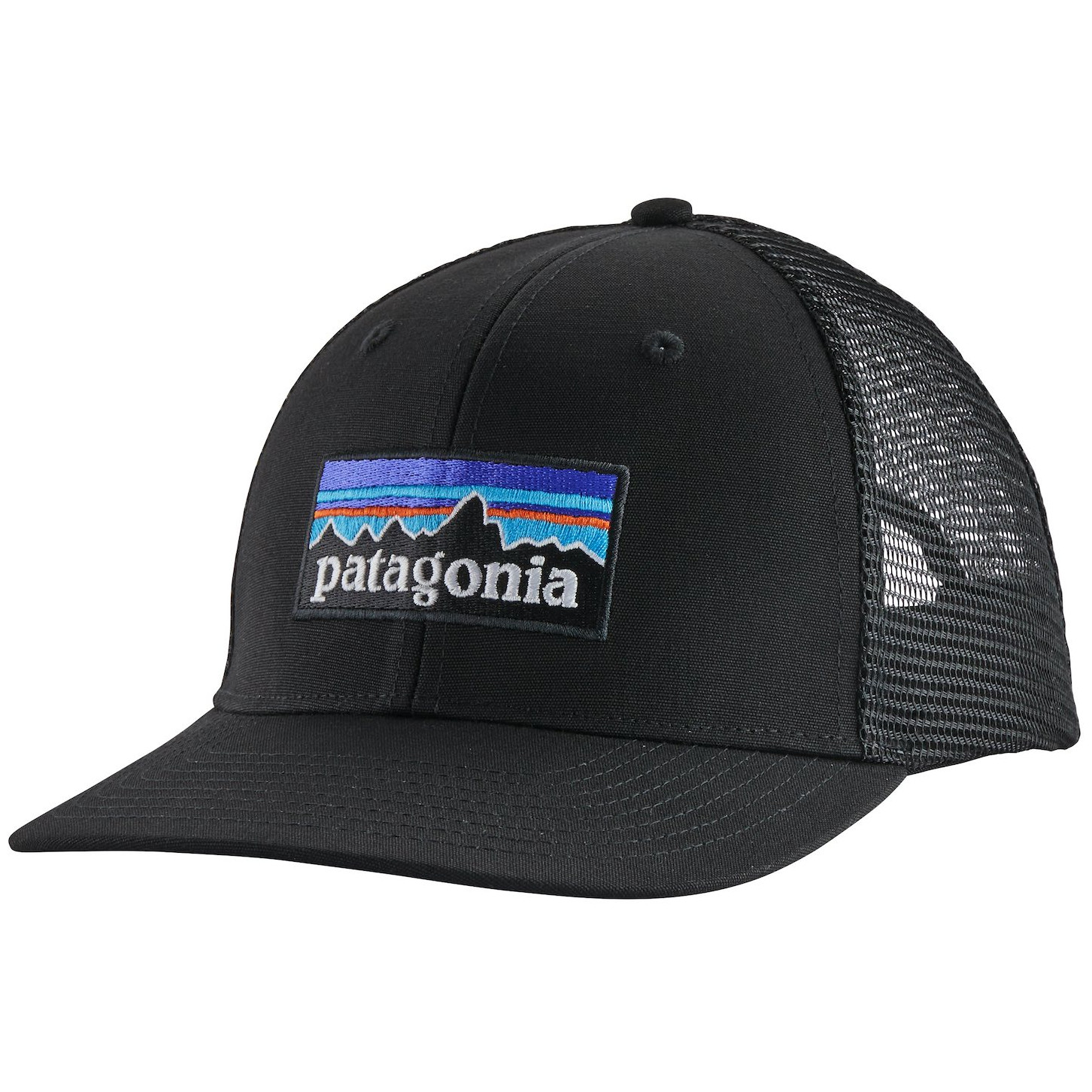 Bejsbolówka Patagonia P-6 Logo Trucker Hat Kolor: czarny