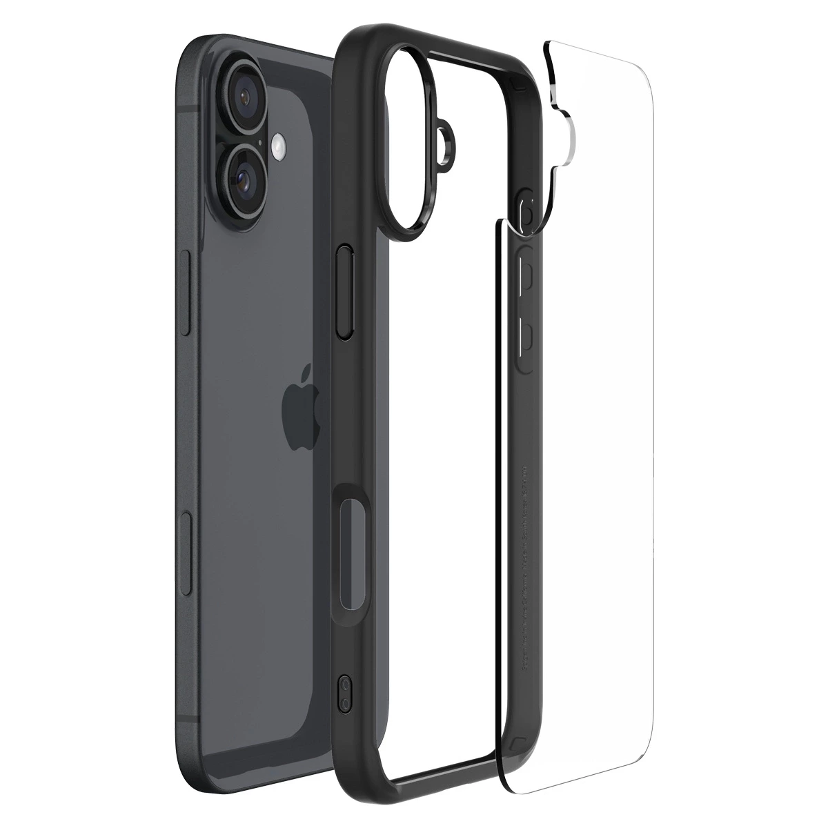 Etui Spigen Ultra Hybrid na iPhone 16 - czarny mat