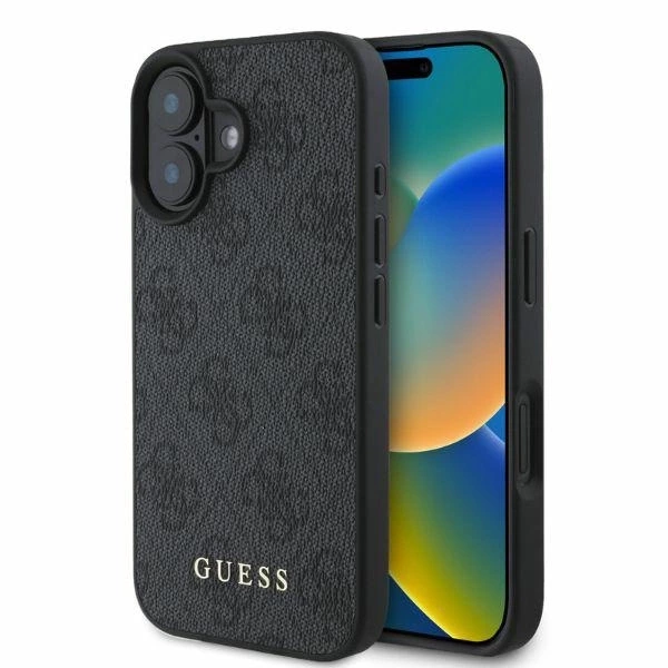 Etui Guess 4G Classic na iPhone 16 - czarny