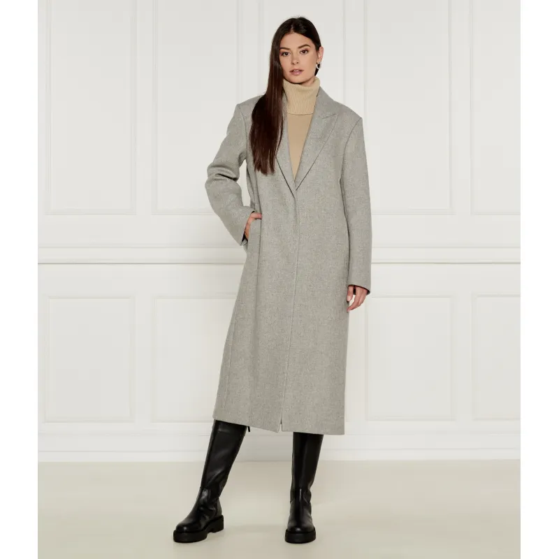 BOSS BLACK Wełniany płaszcz Carund