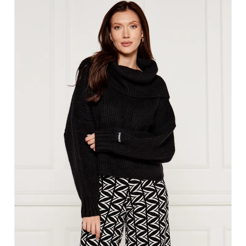 Pinko Sweter | Regular Fit | z dodatkiem wełny