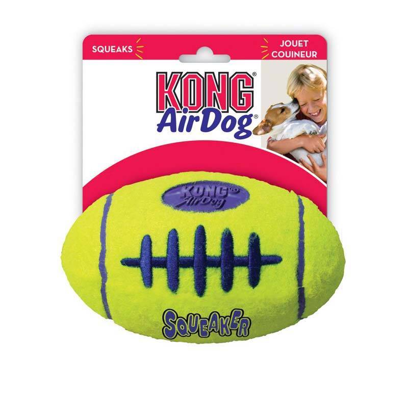 KONG AIRDOG Squeaker Football - zabawka dla psa- S