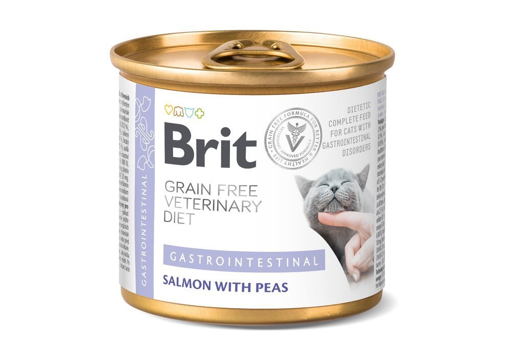 Brit gf veterinary diets cat Gastrointestinal 6x200g