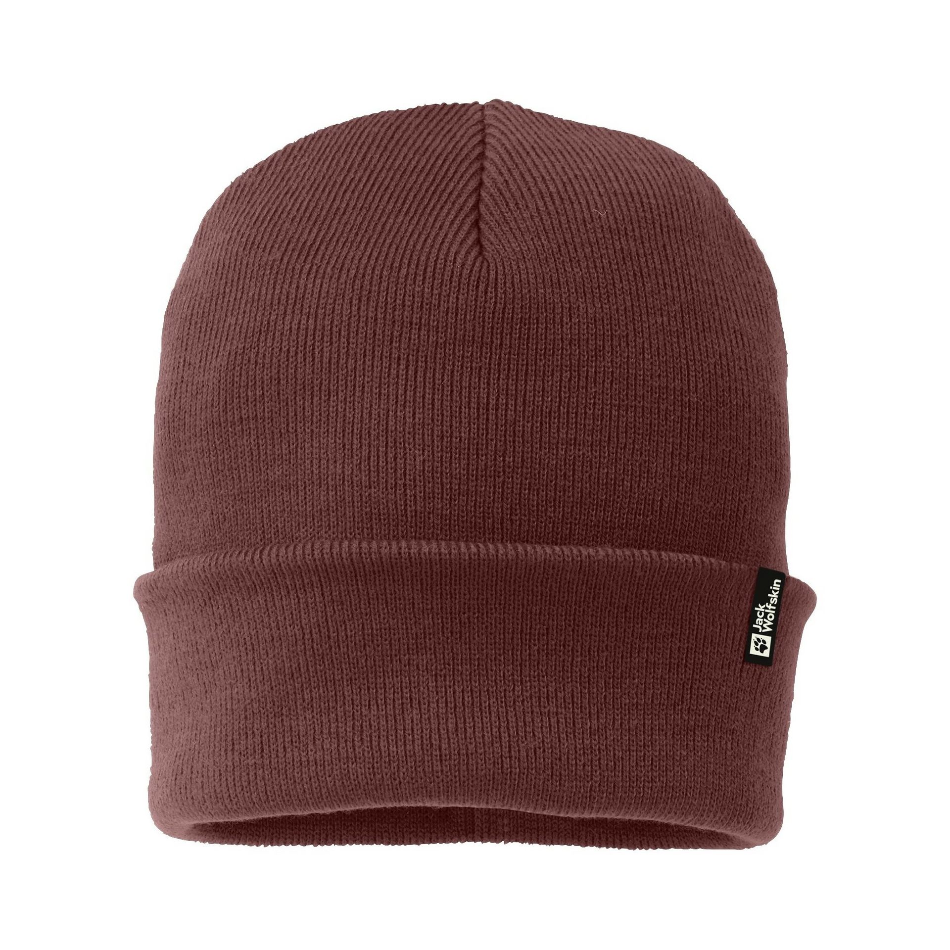 Czapka Jack Wolfskin RIB BEANIE mineral red - ONE SIZE