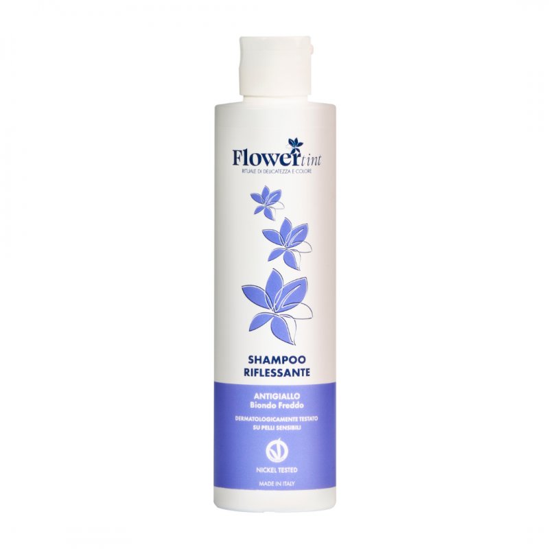 FlowerTint, Szampon do włosów blond, ożywiający kolor, przeciw żółtym refleksom, 150ml
