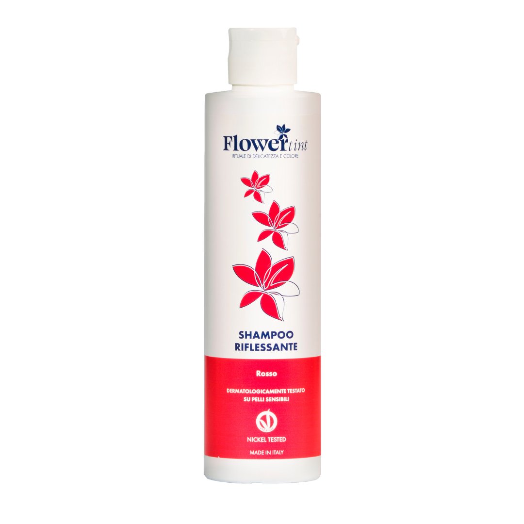 FlowerTint, Szampon koloryzujący do włosów ożywiający kolor, czerwony, 150ml